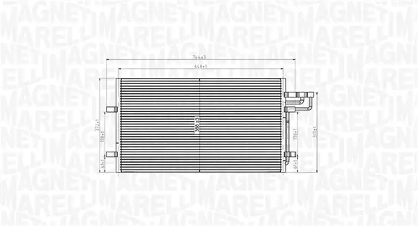 Condensator climatizare potrivit FORD C-MAX, FOCUS C-MAX, FOCUS II, FOCUS II KOMBI 1.4-2.5 10.03-