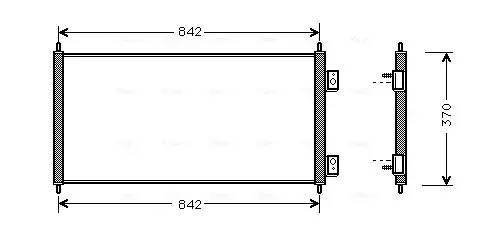 Condensator climatizare potrivit FORD TRANSIT, TRANSIT TOURNEO 2.0D-2.4D 01.00-12.14