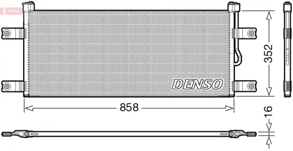Condensator climatizare potrivit MERCEDES ACTROS MP4 MP5, ANTOS 07.11-