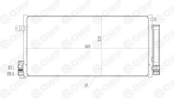 Condensator, climatizare QWP WAC136