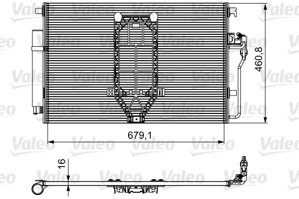 Condensator, climatizare VALEO 812502