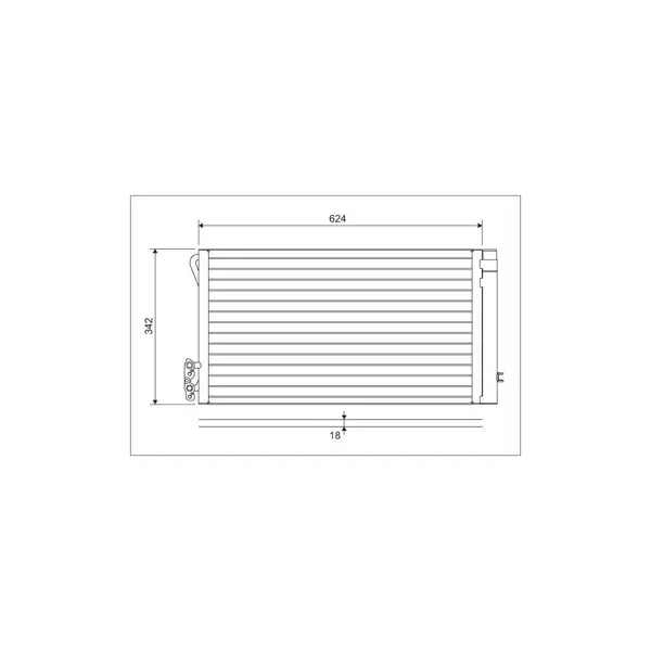Condensator, climatizare VALEO 814012