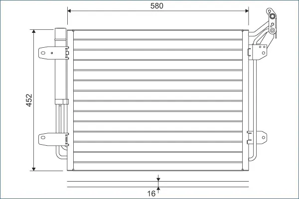 Condensator, climatizare VALEO 814091