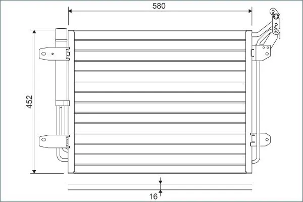 Condensator, climatizare VALEO 814091