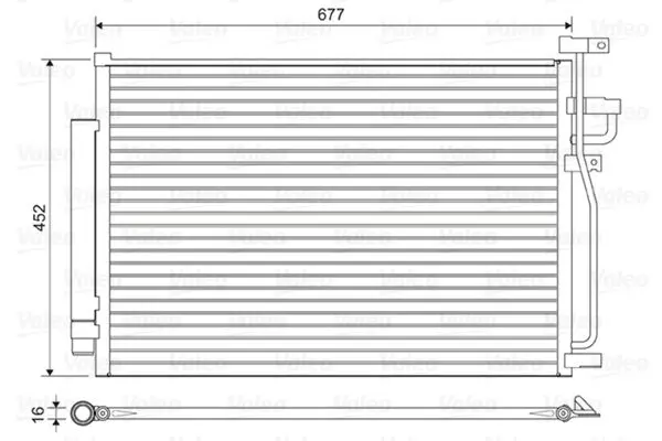 Condensator, climatizare VALEO 814166
