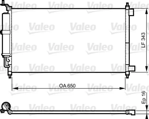 Condensator, climatizare VALEO 814221