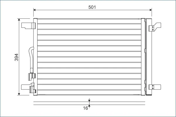 Condensator, climatizare VALEO 814301