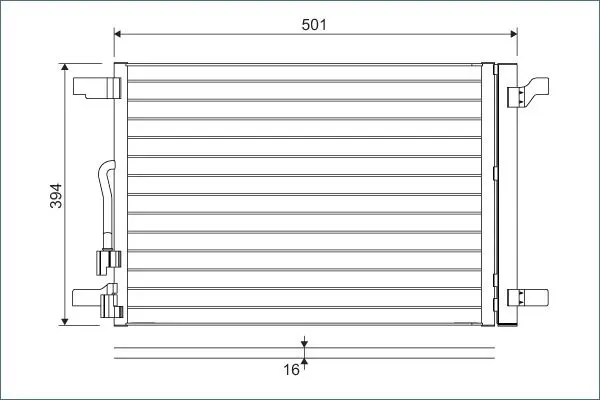 Condensator, climatizare VALEO 814301