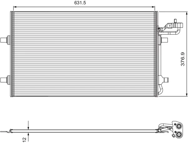 Condensator, climatizare VALEO 814324