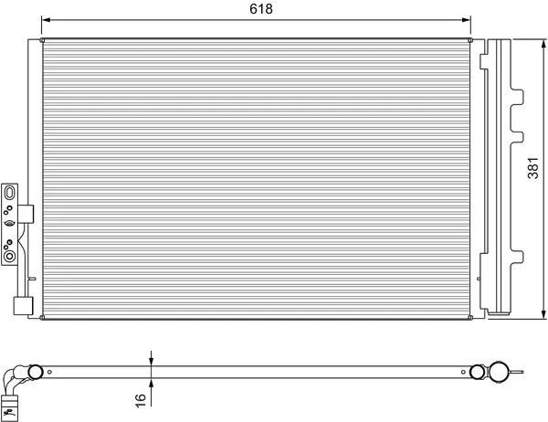 Condensator, climatizare VALEO 814386