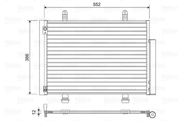Condensator, climatizare VALEO 814418