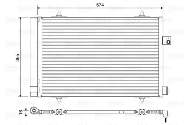 Condensator, climatizare VALEO 814420