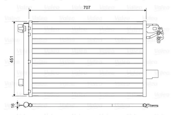 Condensator, climatizare VALEO 814461