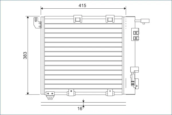 Condensator, climatizare VALEO 817506