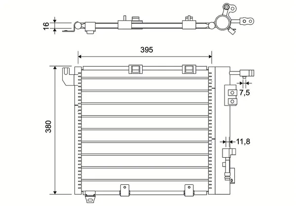 Condensator, climatizare VALEO 817506