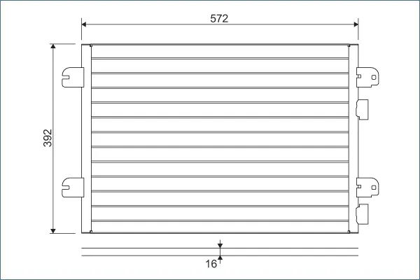 Condensator, climatizare VALEO 817701