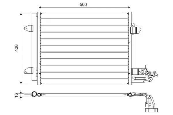 Condensator, climatizare VALEO 817806