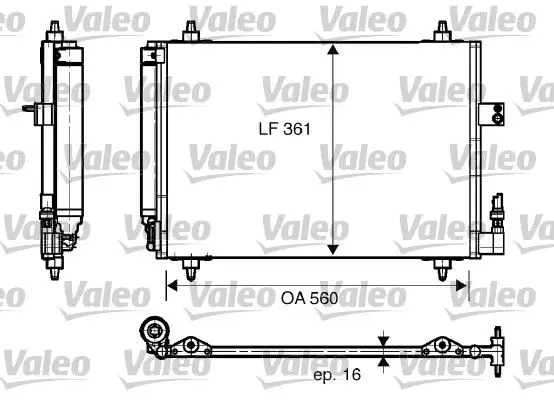 Condensator, climatizare VALEO 817824