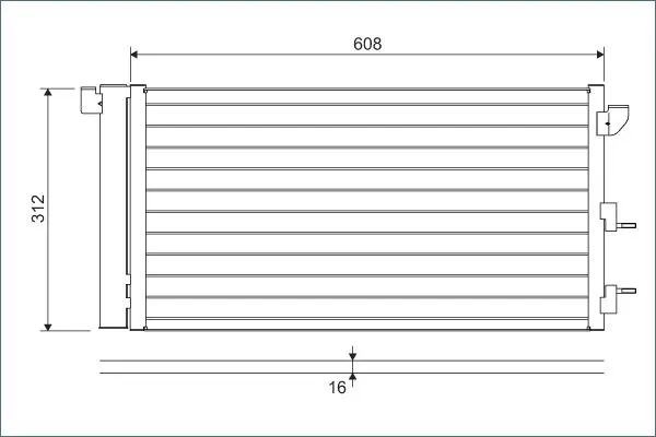 Condensator, climatizare VALEO 818005