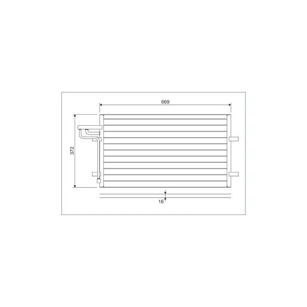 Condensator, climatizare VALEO 818046
