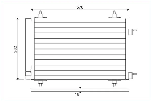Condensator, climatizare VALEO 818170