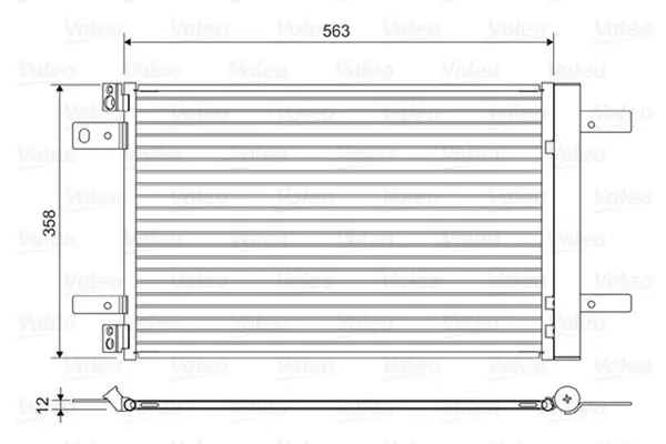 Condensator, climatizare VALEO 822550