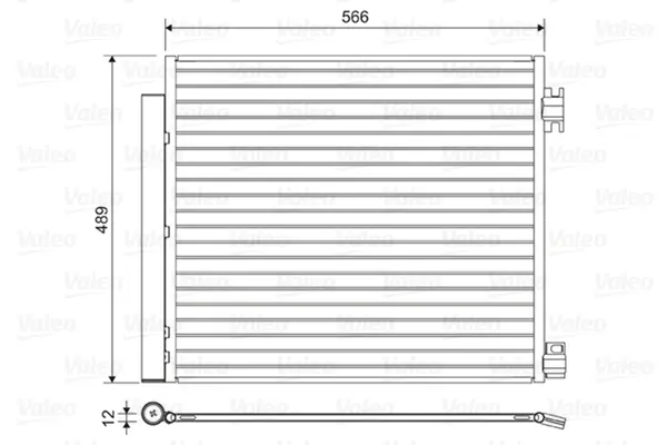 Condensator, climatizare VALEO 822559