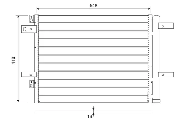 Condensator, climatizare VALEO 822564