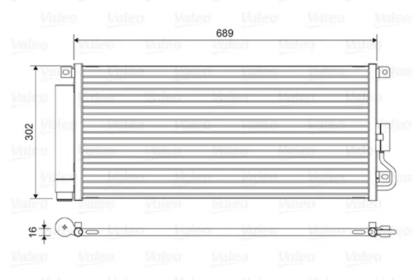 Condensator, climatizare VALEO 822592
