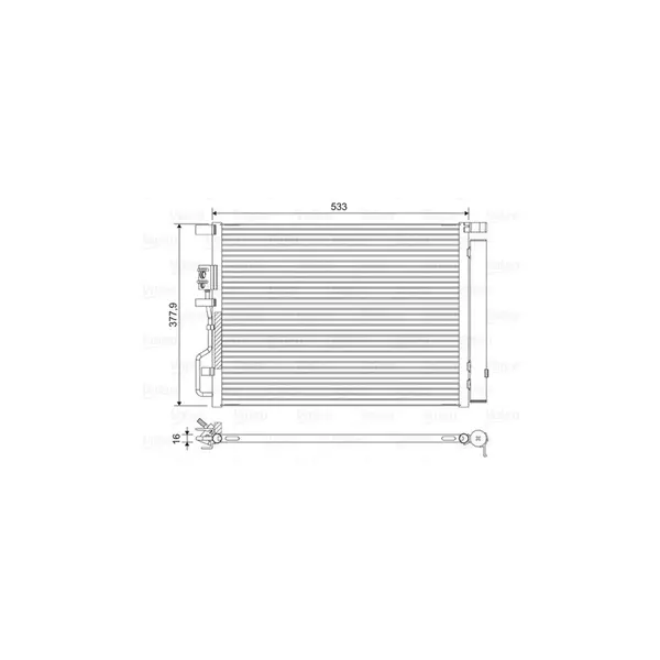 Condensator, climatizare VALEO 822612