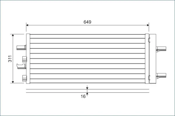 Condensator, climatizare VALEO 822615