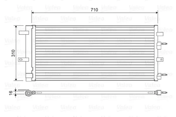 Condensator, climatizare VALEO 822618
