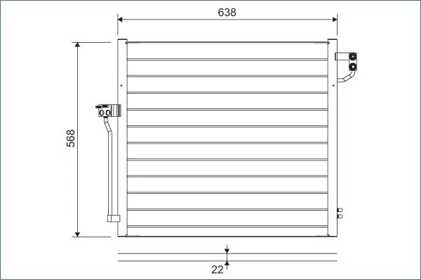 Condensator, climatizare VALEO 822623