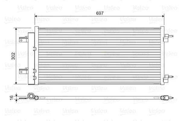 Condensator, climatizare VALEO 822626