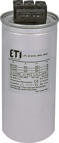 condensator lpc 20 kvar, 400v, 50hz 004656753