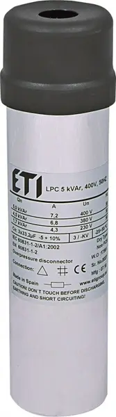condensator lpc 5 kvar, 400v, 50hz 004656705
