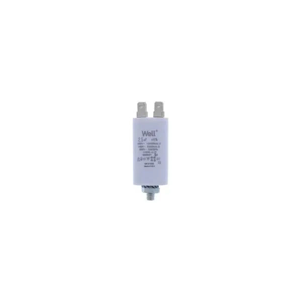 Condensator pornire motor 400V 2.5uF cu pin, Well