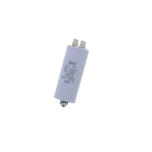 Condensator pornire motor 400V 30uF cu pin, Well