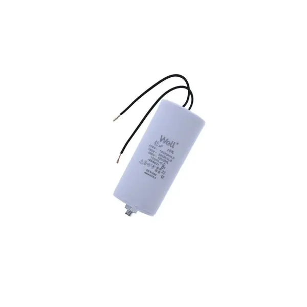 Condensator pornire motor 400V 45uF cu fir, Well