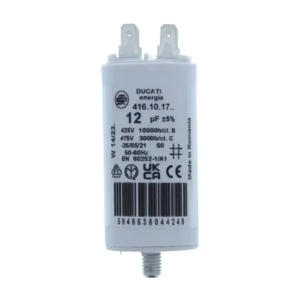 Condensator pornire motor 425V 12uF cu pin, Ducati Energia 416101764