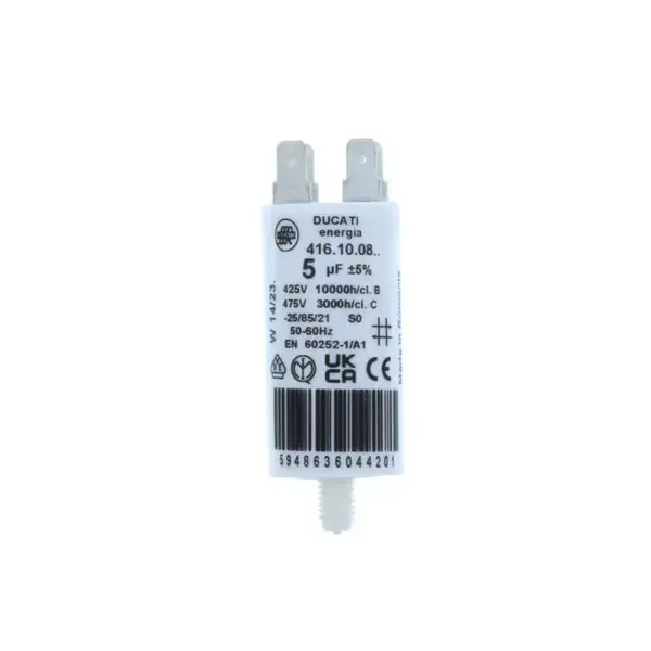 Condensator pornire motor 425V 5uF cu pin, Ducati Energia 416100864