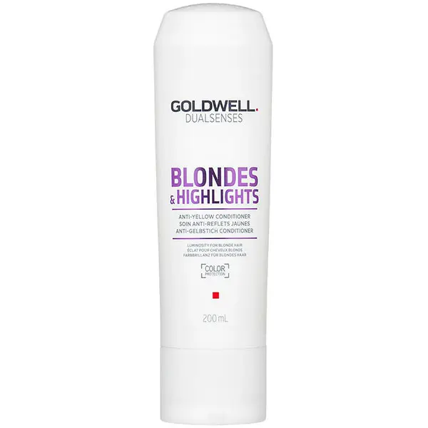 Conditioner Goldwell Dual Sences Blonde & Highlights Anti-Brass pentru par blond 200ml
