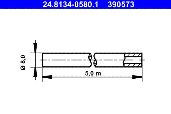 Conducte frana ATE 24.8134-0580.1
