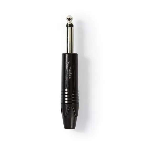 Conector audio jack mono 6.35mm tata, Nedis COTP23900BK