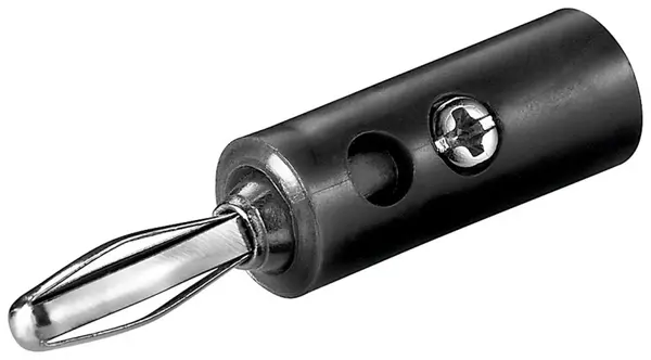 Conector banana tata 4mm, Goobay G11373