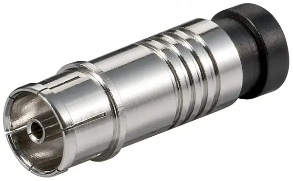 Conector coaxial F pentru compresie, Goobay G67242