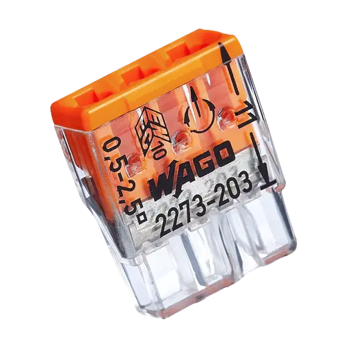 Conector compact de imbinare, 3 fire, max. 2.5 mm² (100 buc.) - WAGO 2273-203