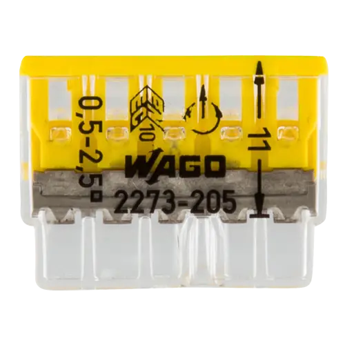 Conector compact de imbinare, 5 fire, max. 2.5 mm² (100 buc.) - WAGO 2273-205