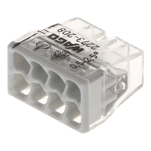 Conector compact de îmbinare WAGO 2273-208, 8 poli, max. 2.5 mm², set 50 buc.