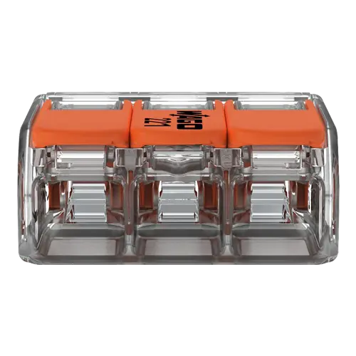 Conector cu pârghii WAGO 221-613, 3 poli, max. 6 mm², set 30 bucăți